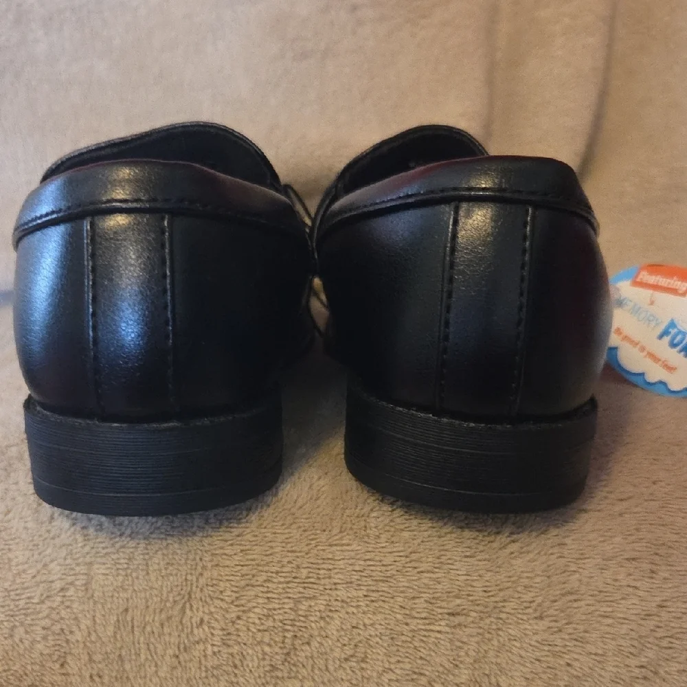 Stylish Black Kids Slip-On Loafers - Picture 4 of 10